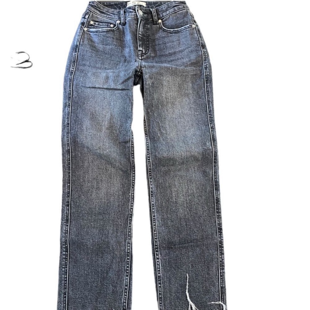 We The Free Dark Blue Straight Leg Jeans